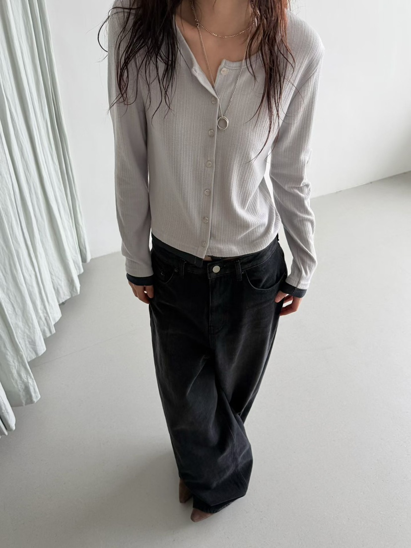 MINIMUZE韓國代購㊣女裝新款休閑推薦時尚職業熱賣人氣長袖T恤MINIMUZE長袖T恤