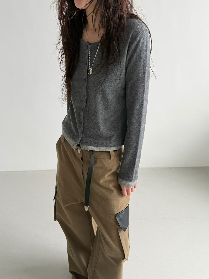 MINIMUZE韓國代購㊣女裝新款休閑推薦時尚職業熱賣人氣長袖T恤MINIMUZE長袖T恤