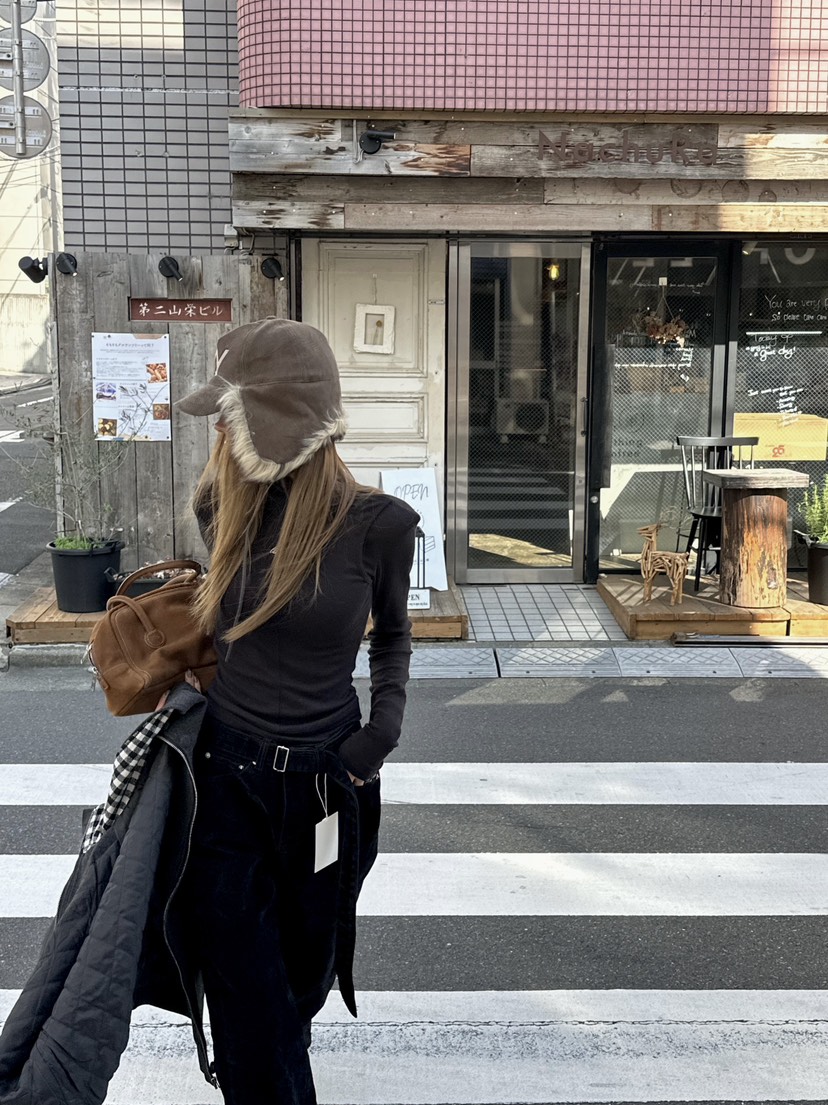 ZEROZERO韓國直郵㊣女士新品25秋冬人氣時尚長袖T恤假兩件柔軟ZEROZERO長袖T恤