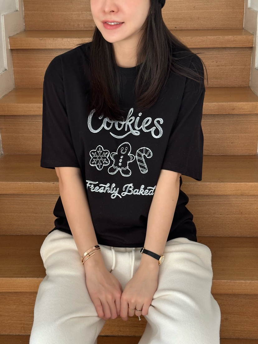 LE VASE東大門㊣實拍女裝新款熱賣時尚職業25秋冬推薦人氣T恤LE VASET恤圖色1