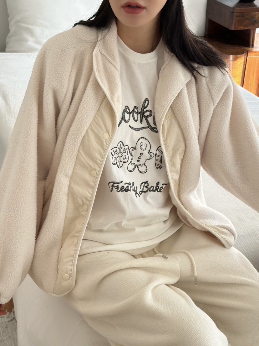 LE VASE韓國直郵㊣女士新品推薦熱賣25秋冬人氣夾克羊毛柔軟LE VASE夾克