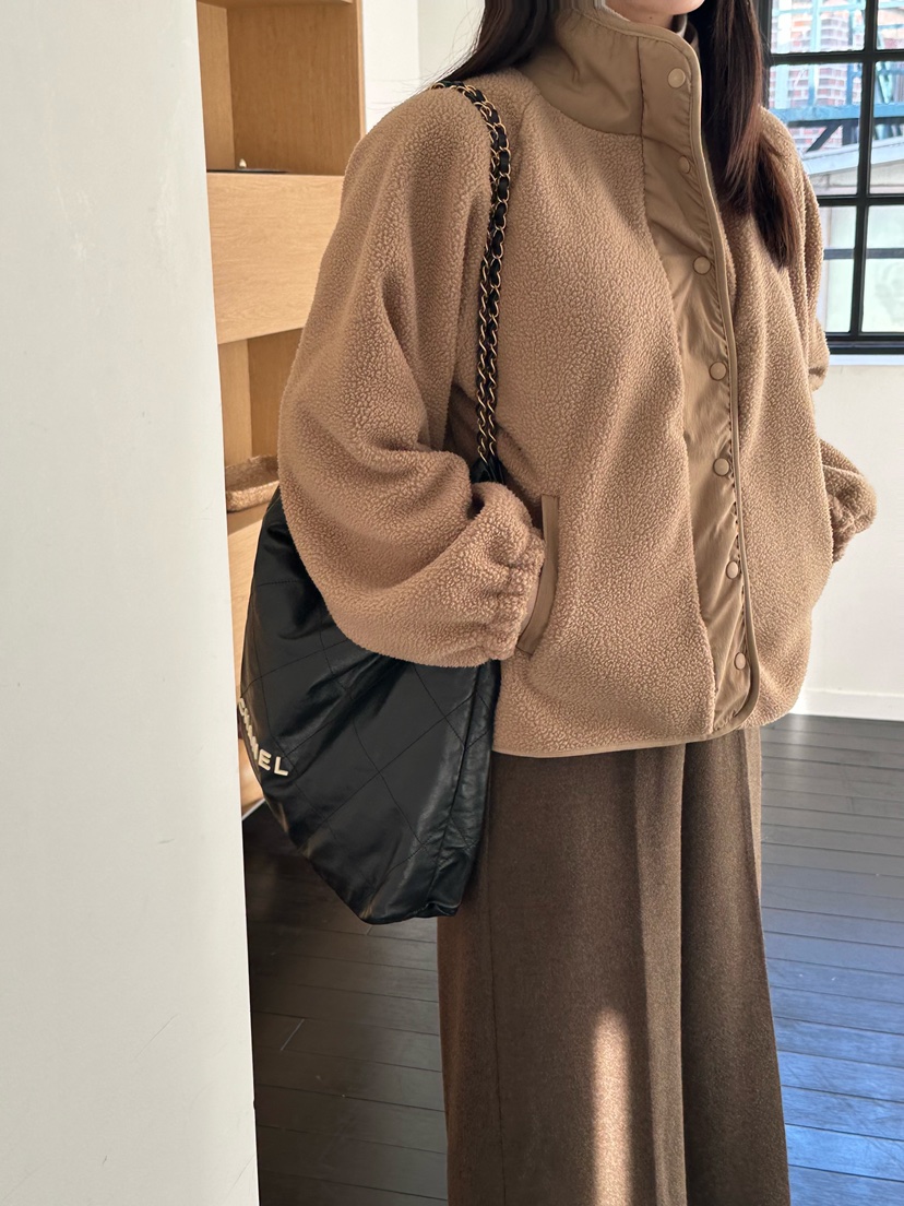 LE VASE韓國直郵㊣女士新品推薦熱賣25秋冬人氣夾克羊毛柔軟LE VASE夾克