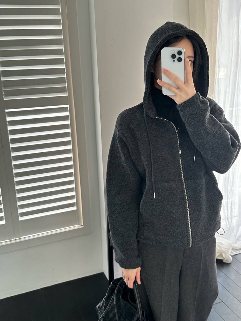 LE VASE東大門㊣代購女裝新款熱賣職業25秋冬推薦外套拉鏈LE VASE外套