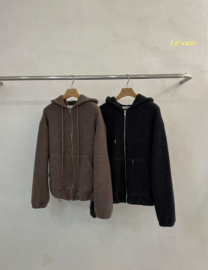 LE VASE東大門㊣代購女裝新款熱賣職業25秋冬推薦外套拉鏈LE VASE外套