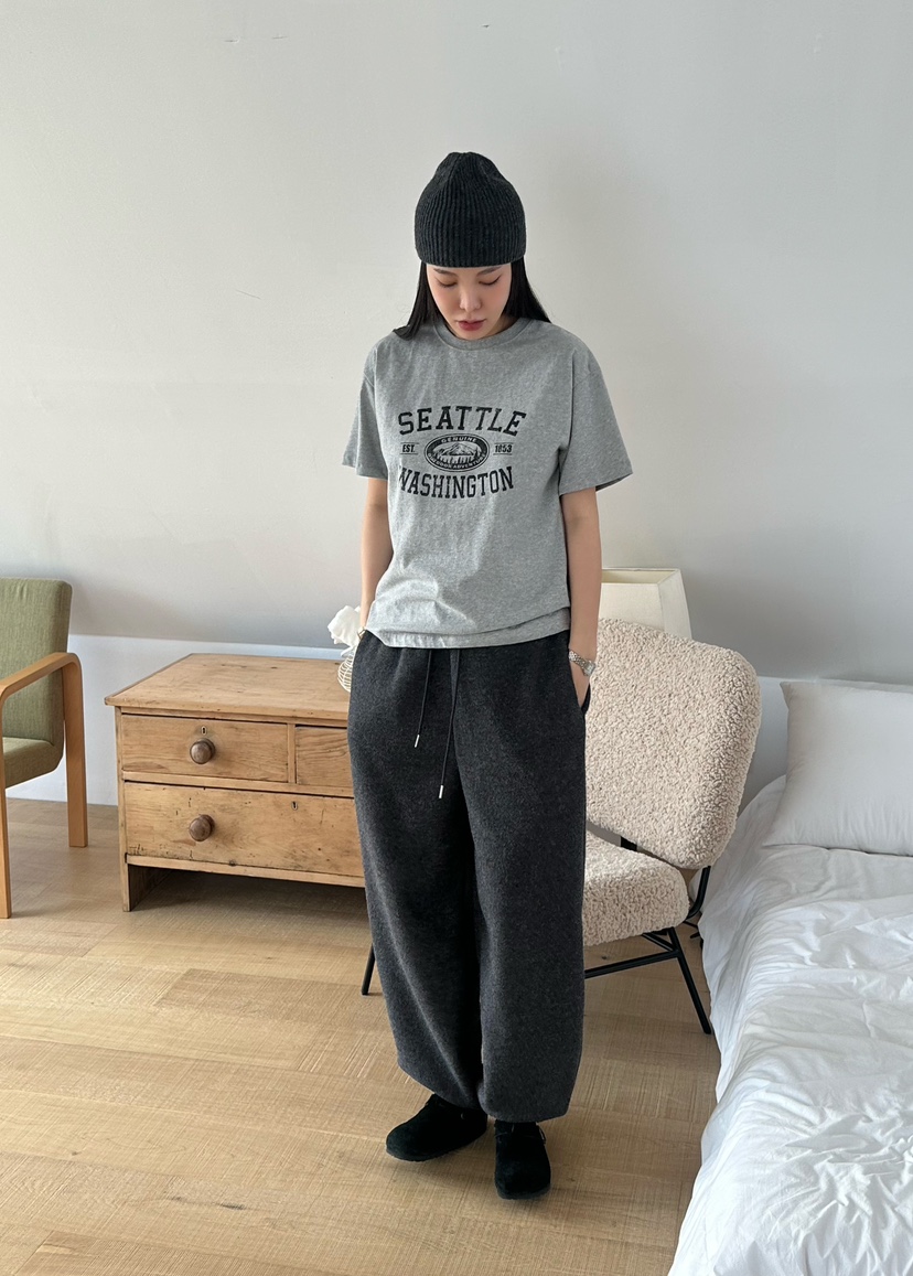 LE VASE韓國代購㊣女士新款休閑人氣熱賣職業推薦休閑褲加絨LE VASE休閑褲