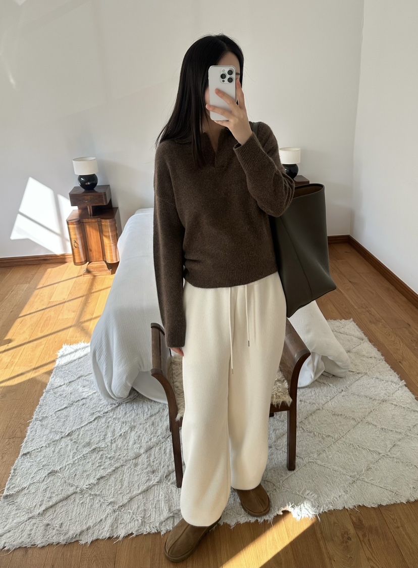 LE VASE韓國代購㊣女士新款休閑人氣熱賣職業推薦休閑褲加絨LE VASE休閑褲