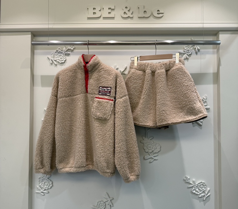 BE&amp;BE東大門㊣實拍女裝新品熱賣人氣推薦25秋冬短褲羊毛BE&be短褲