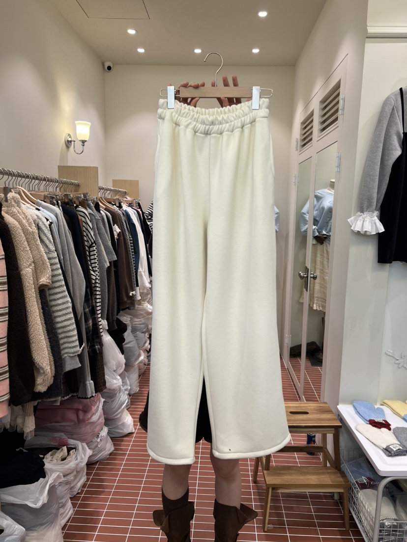 BE&amp;BE東大門㊣直郵女裝新品熱賣推薦職業25秋冬休閑褲抓絨BE&be休閑褲圖色2