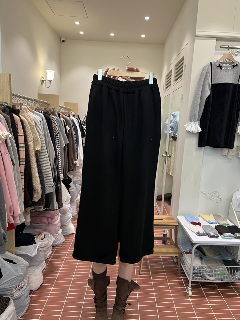 BE&amp;BE東大門㊣直郵女裝新品熱賣推薦職業25秋冬休閑褲抓絨BE&be休閑褲圖色3