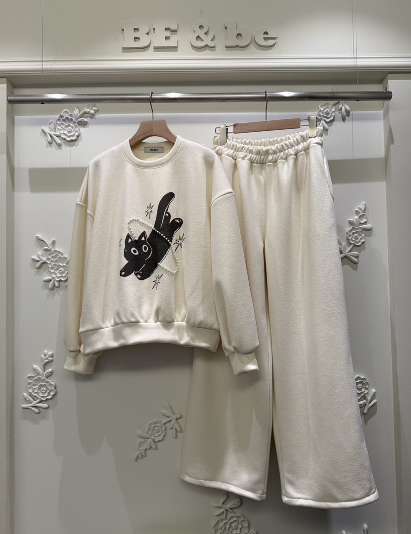 BE&amp;BE東大門㊣直郵女士新款推薦25秋冬人氣休閑職業衛衣BE&be衛衣