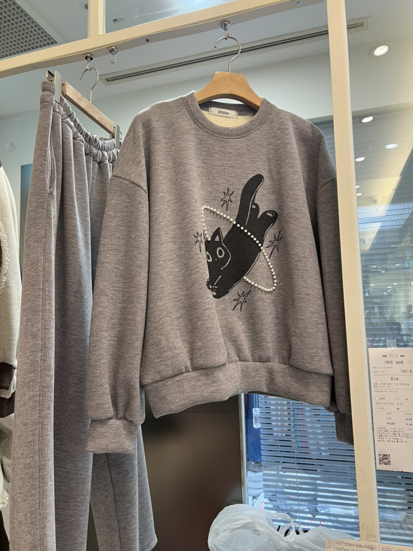 BE&amp;BE東大門㊣直郵女士新款推薦25秋冬人氣休閑職業衛衣BE&be衛衣圖色2