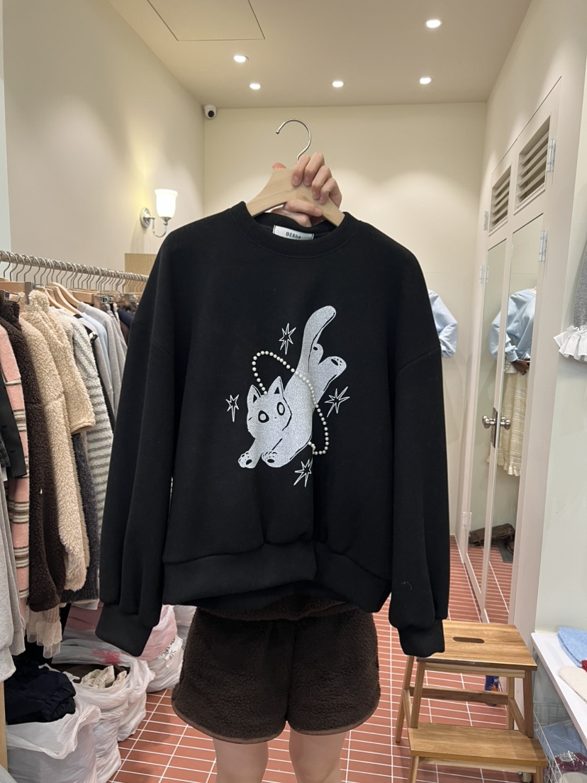 BE&amp;BE東大門㊣直郵女士新款推薦25秋冬人氣休閑職業衛衣BE&be衛衣圖色3