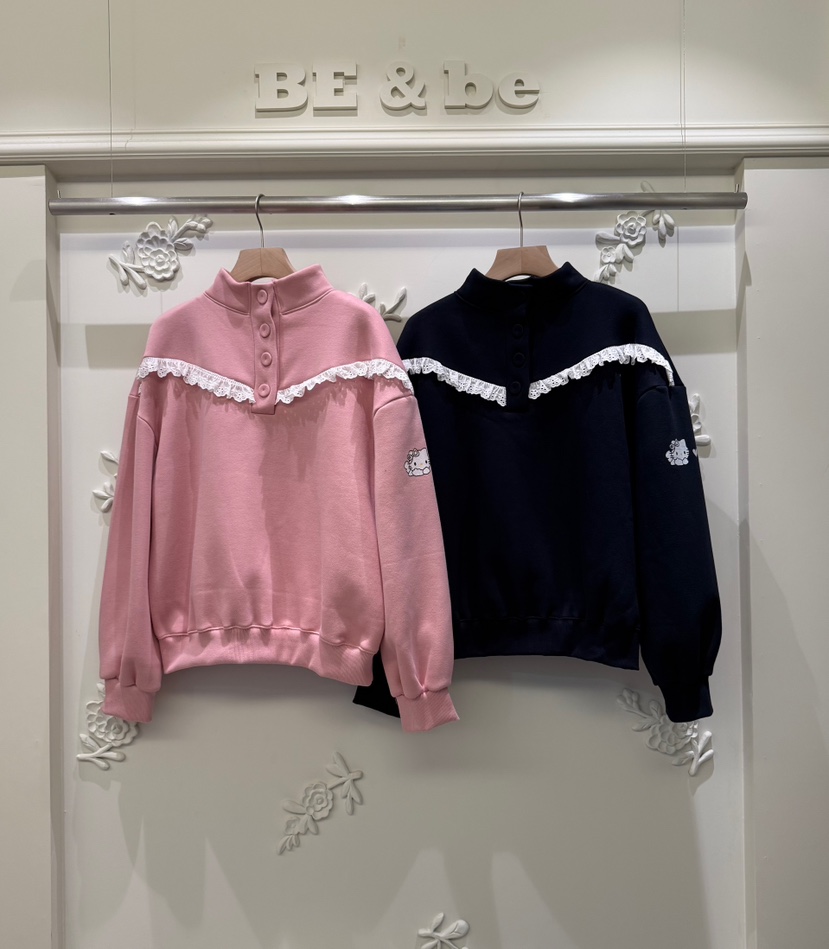 BE&amp;BE東大門㊣代購女裝新品25秋冬人氣時尚推薦休閑衛衣BE&be衛衣