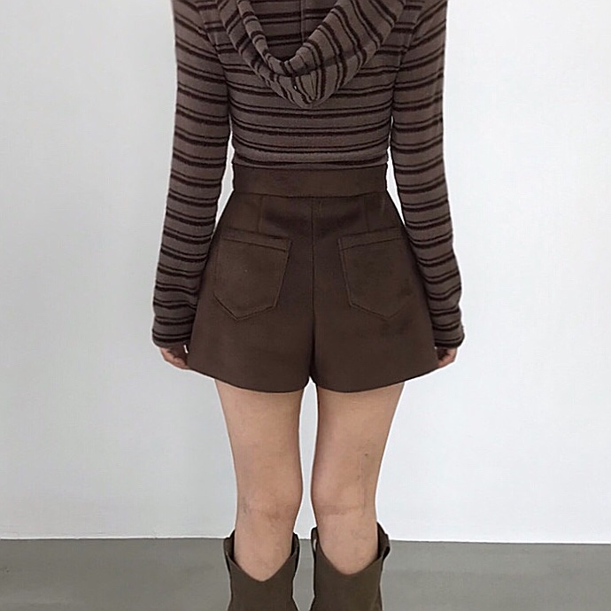 2TWO MOON東大門㊣直郵女士新款熱賣時尚職業休閑短褲羊絨2TWO MOON短褲