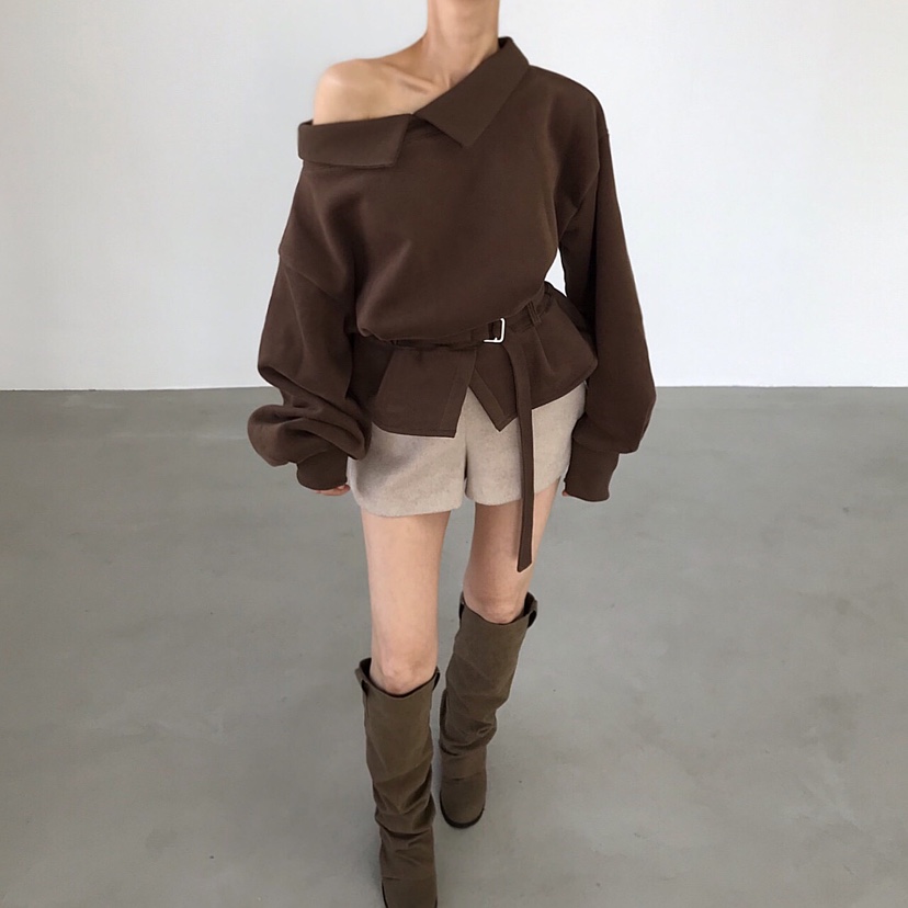 2TWO MOON東大門㊣實拍女士新品推薦時尚熱賣職業休閑衛衣2TWO MOON衛衣圖色1