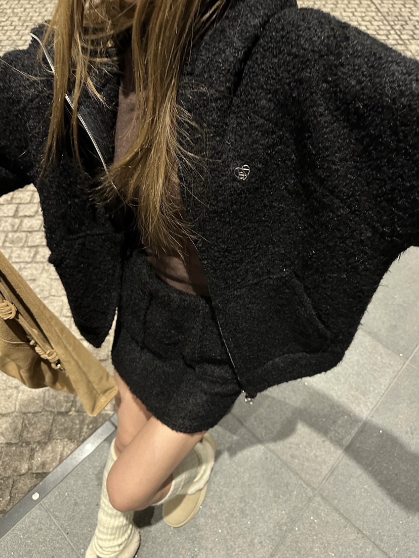 ZEROZERO韓國直郵㊣女裝新品人氣時尚推薦熱賣休閑夾克連帽絨ZEROZERO夾克