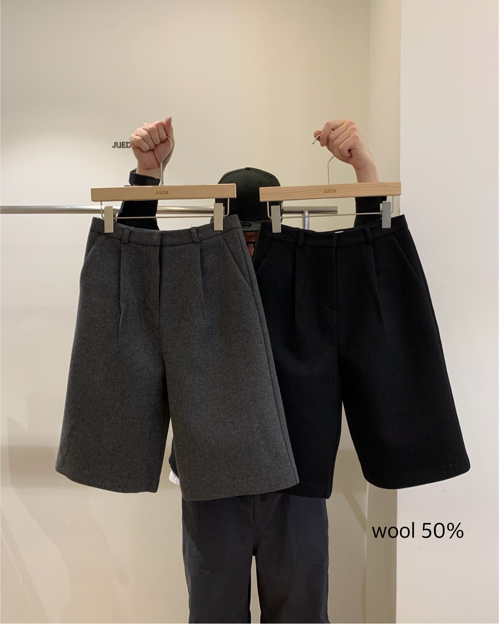 JUEDE東大門㊣實拍女裝新款休閑25秋冬短褲JUEDE短褲