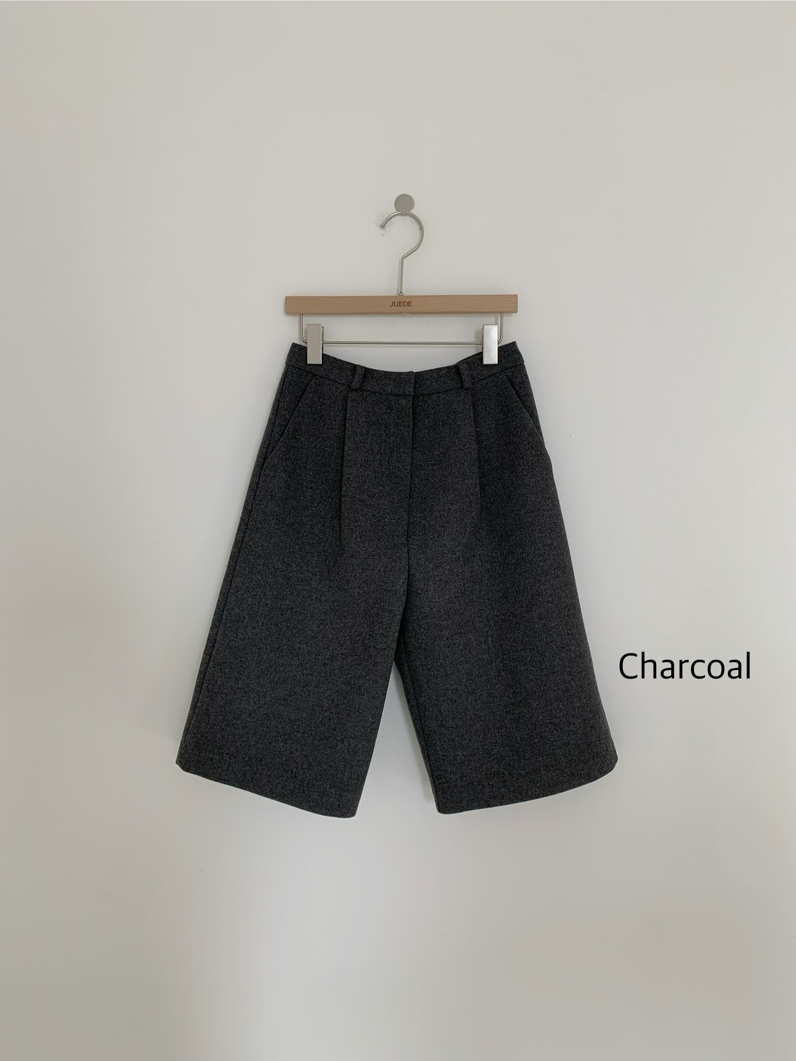 JUEDE東大門㊣實拍女裝新款休閑25秋冬短褲JUEDE短褲圖色1木炭色