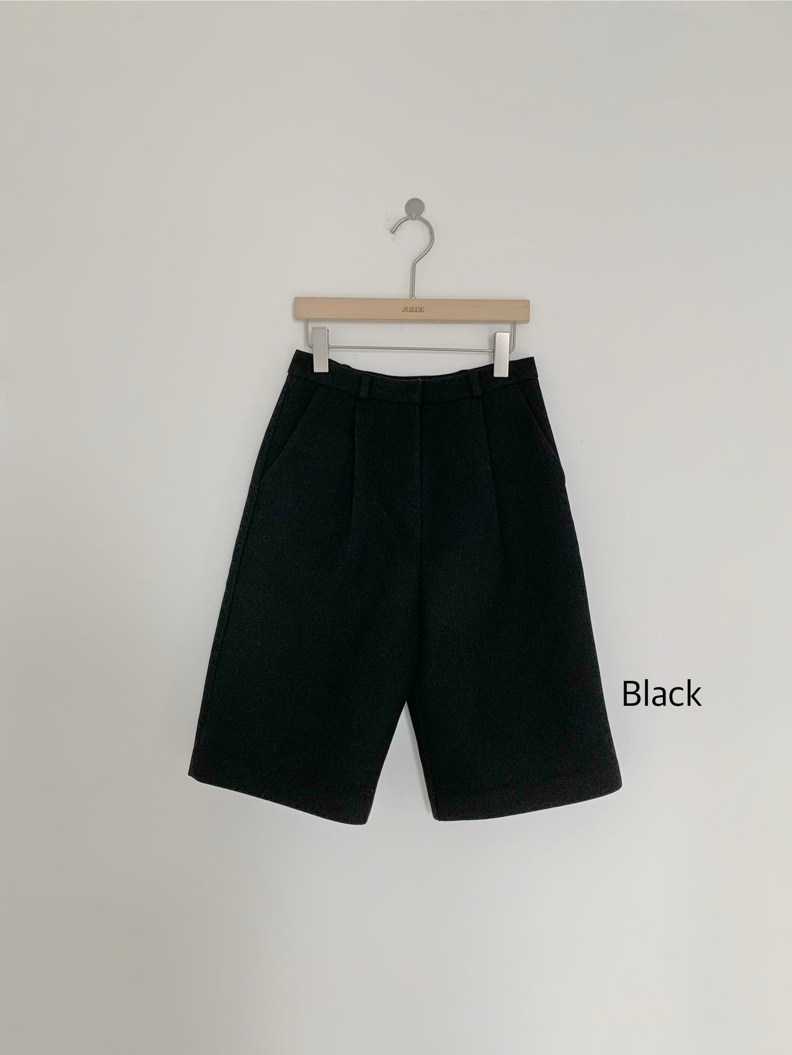 JUEDE東大門㊣實拍女裝新款休閑25秋冬短褲JUEDE短褲圖色2黑色