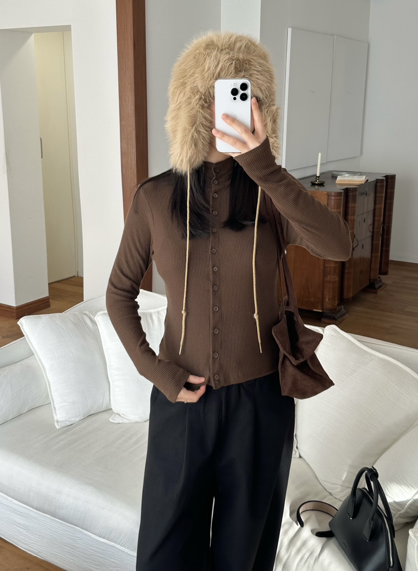 LE VASE東大門㊣直郵女士新品職業25秋冬人氣時尚休閑針織衫LE VASE針織衫