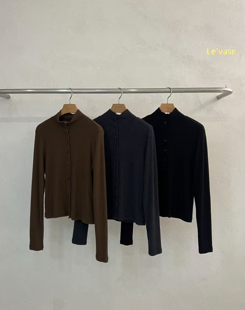 LE VASE東大門㊣直郵女士新品職業25秋冬人氣時尚休閑針織衫LE VASE針織衫