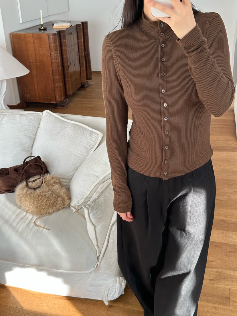 LE VASE東大門㊣直郵女士新品職業25秋冬人氣時尚休閑針織衫LE VASE針織衫圖色3