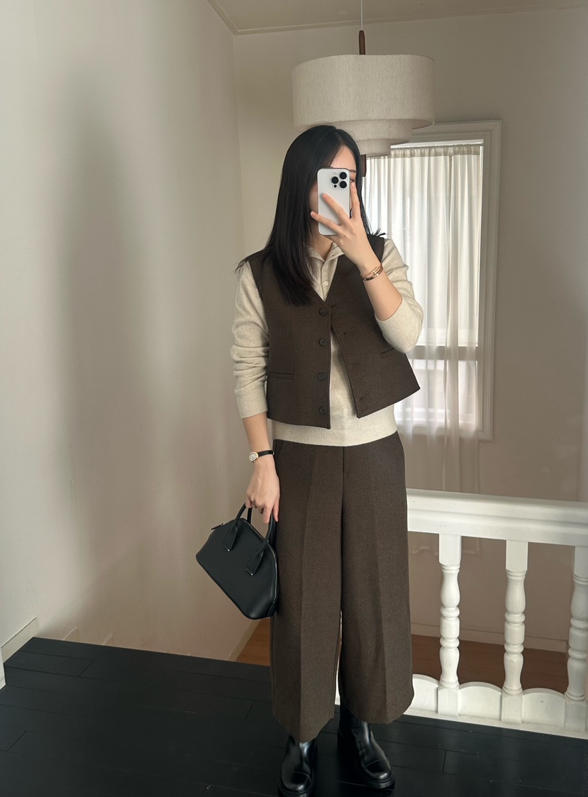 LE VASE韓國直郵㊣女裝新款休閑時尚推薦熱賣職業人氣休閑褲LE VASE休閑褲