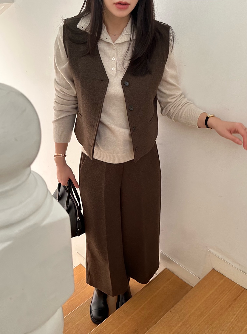 LE VASE韓國直郵㊣女裝新款休閑時尚推薦熱賣職業人氣休閑褲LE VASE休閑褲