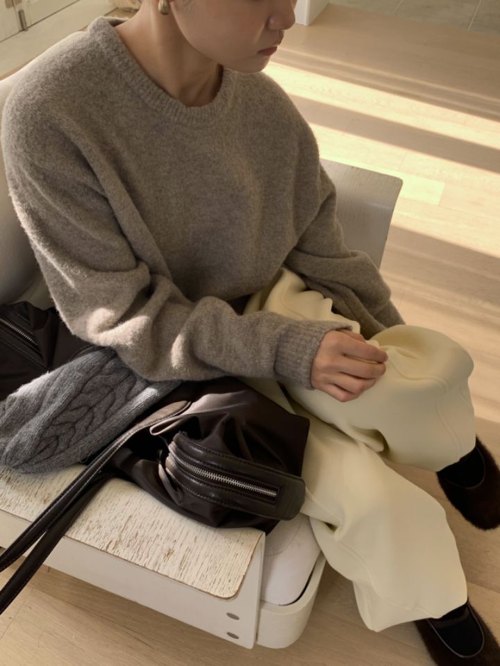 MARE韓國代購㊣女士新款時尚熱賣休閑25秋冬人氣職業針織衫MARE針織衫