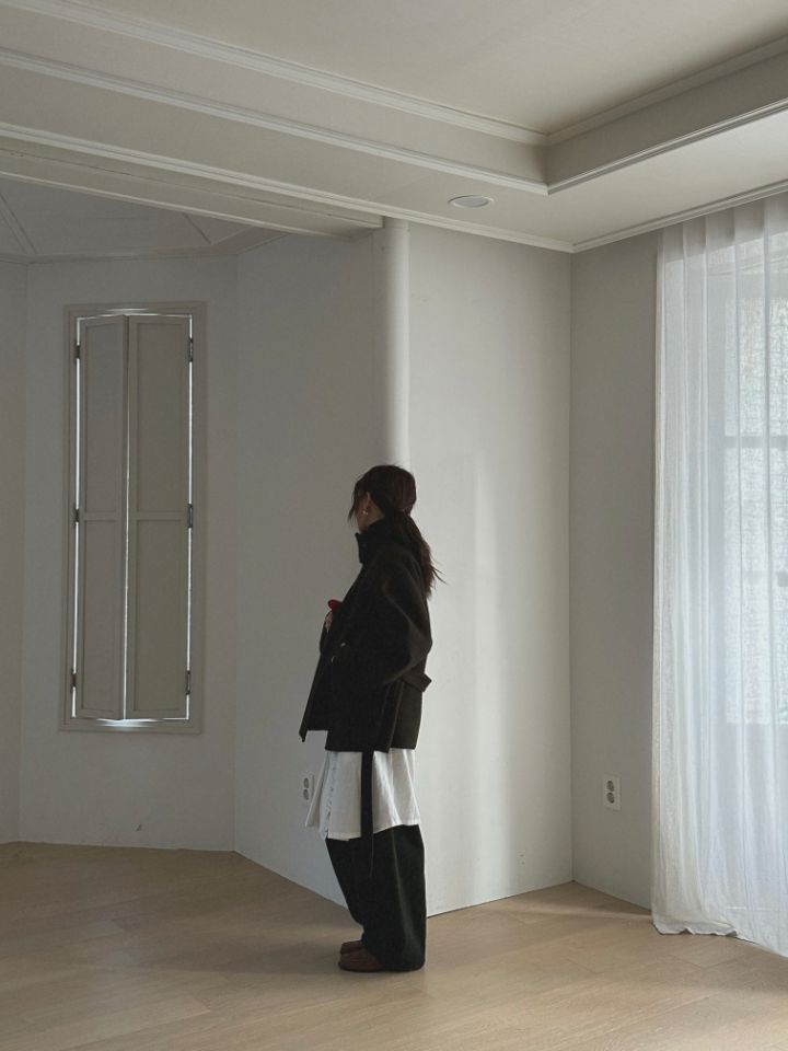 MARE東大門㊣實拍女裝新款職業休閑25秋冬中長款大衣含腰帶MARE中長款大衣