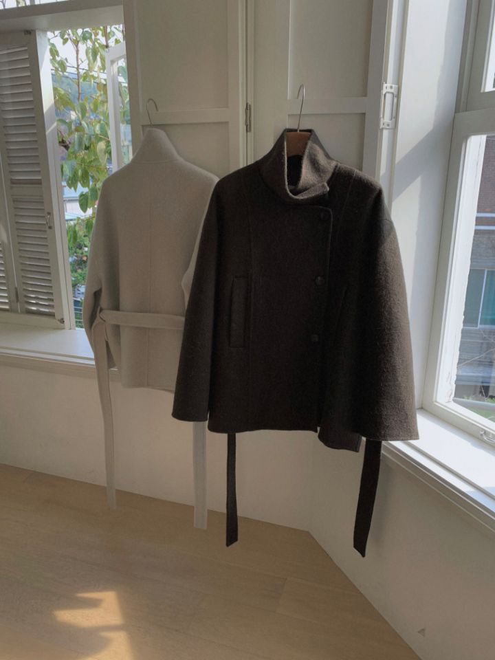 MARE東大門㊣實拍女裝新款職業休閑25秋冬中長款大衣含腰帶MARE中長款大衣