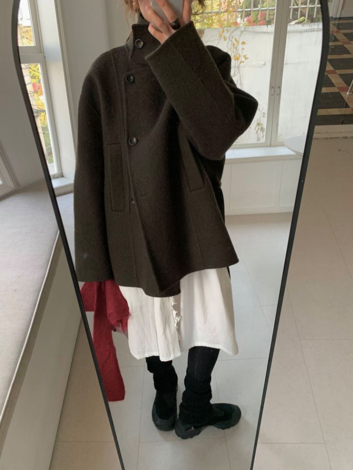 MARE東大門㊣實拍女裝新款職業休閑25秋冬中長款大衣含腰帶MARE中長款大衣