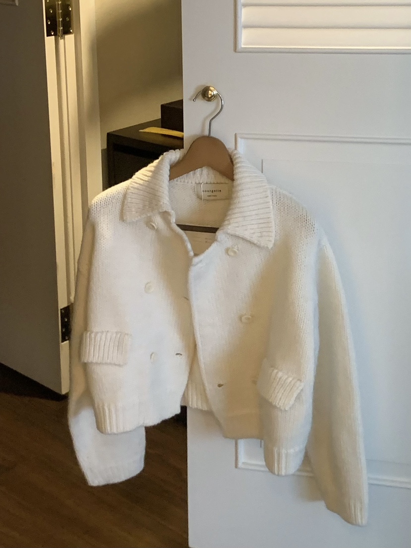 COURGETTE韓國代購㊣女士新款25秋冬熱賣休閑推薦職業夾克雙面COURGETTE夾克圖色2