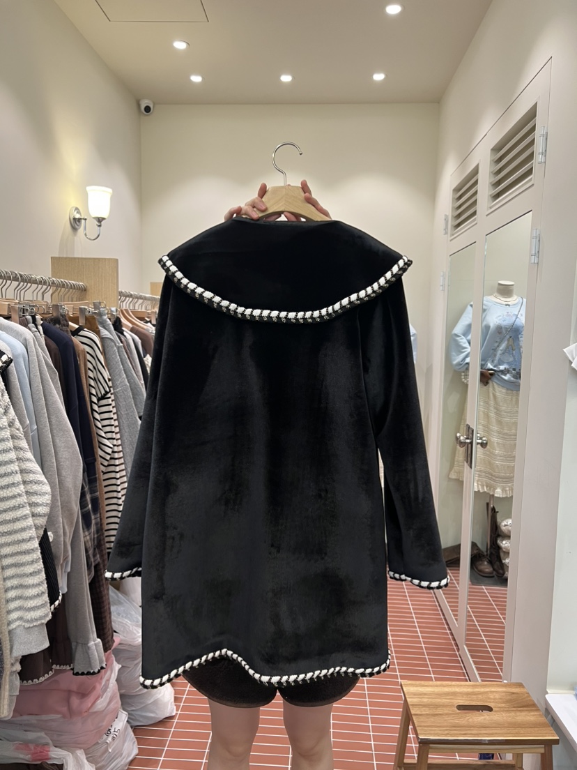 BE&amp;BE東大門㊣直郵女士新款人氣職業時尚連衣裙天鵝絨BE&be連衣裙