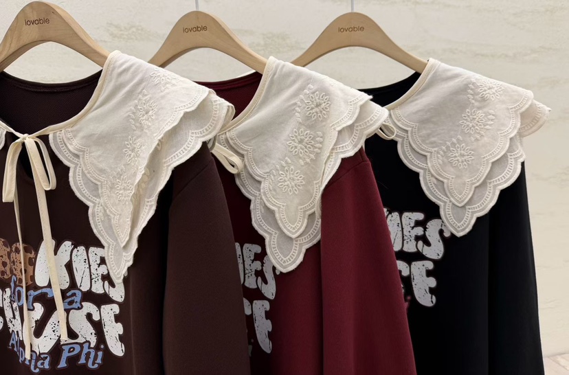 LOVABLE韓國直郵㊣女士新款25秋冬時尚推薦熱賣職業休閑衛衣LOVABLE衛衣