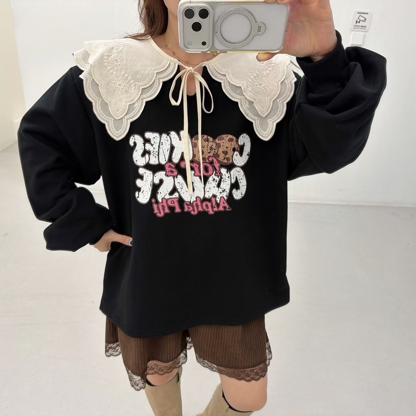 LOVABLE韓國直郵㊣女士新款25秋冬時尚推薦熱賣職業休閑衛衣LOVABLE衛衣