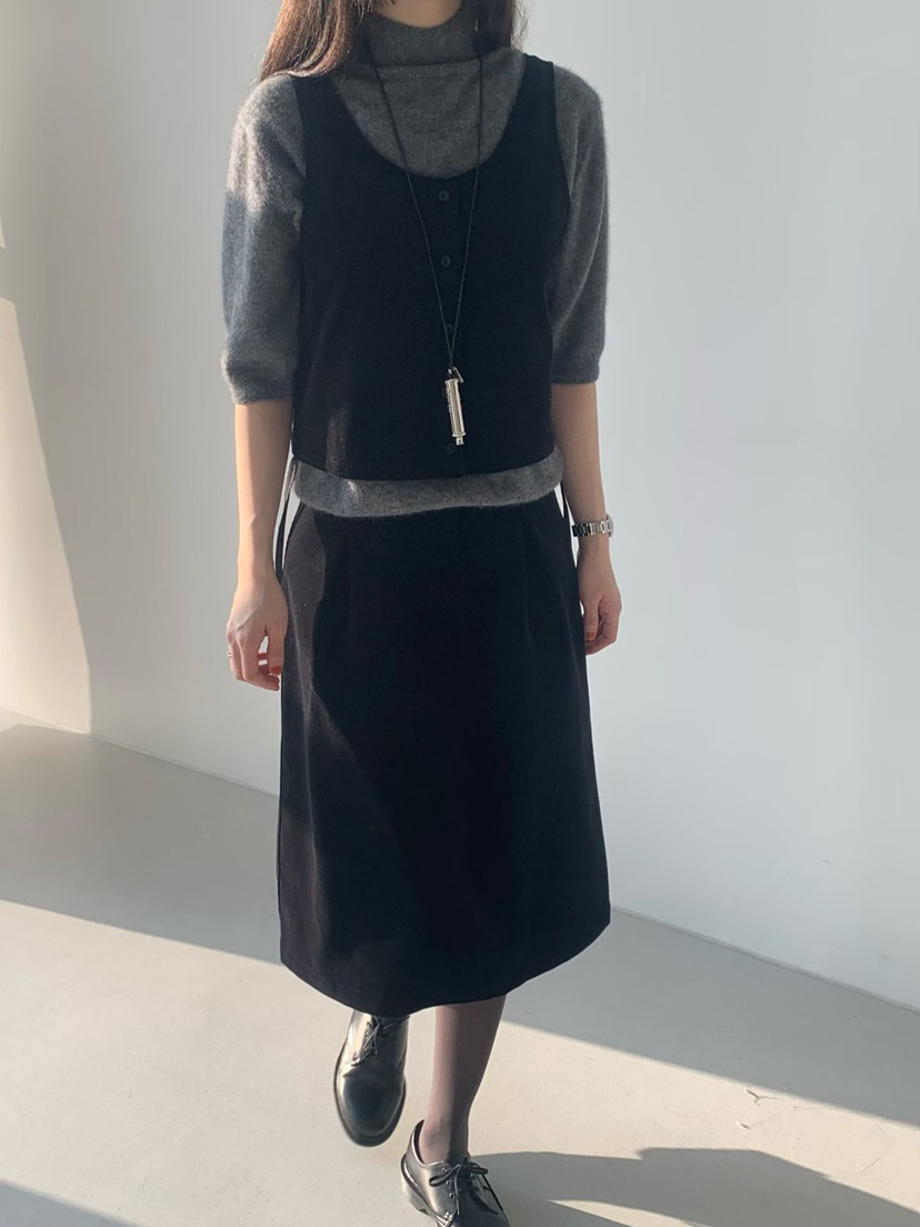 TAF韓國代購㊣女裝新款推薦休閑職業時尚人氣25秋冬半身裙中短裙TAF半身裙/中短裙