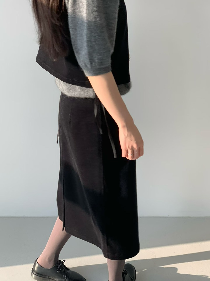 TAF韓國代購㊣女裝新款推薦休閑職業時尚人氣25秋冬半身裙中短裙TAF半身裙/中短裙