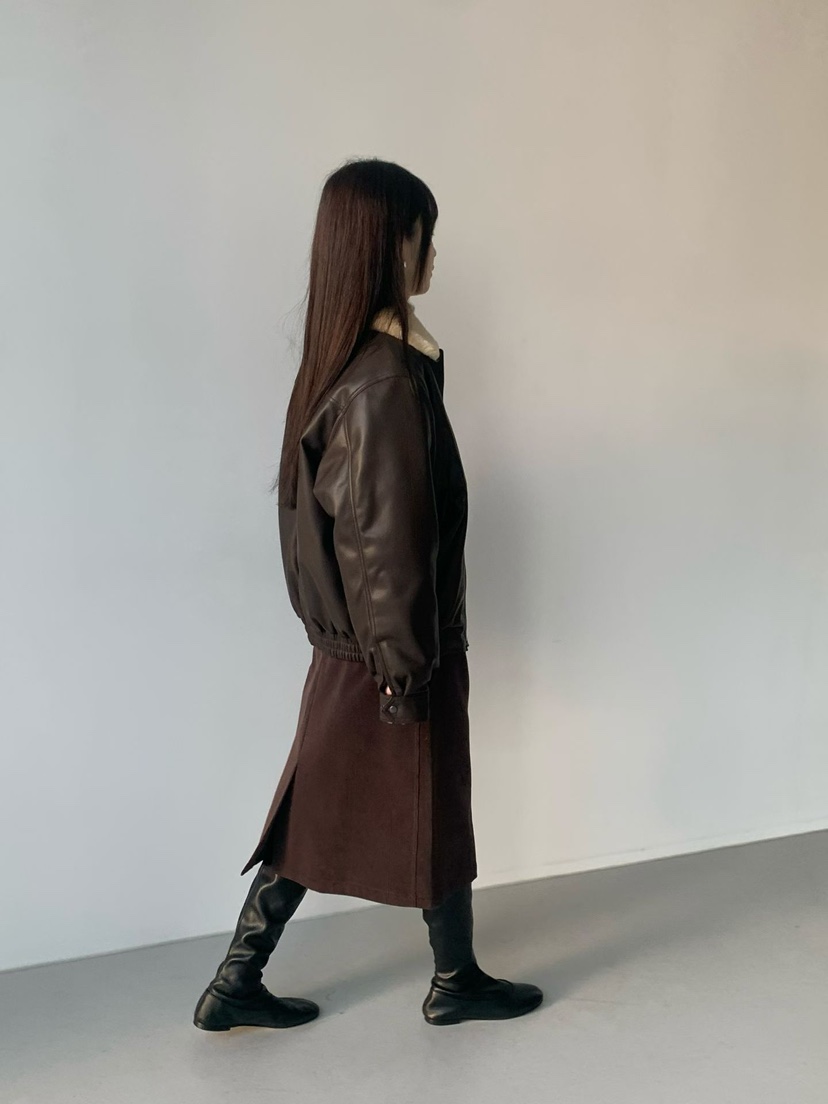 TAF韓國代購㊣女裝新款推薦休閑職業時尚人氣25秋冬半身裙中短裙TAF半身裙/中短裙