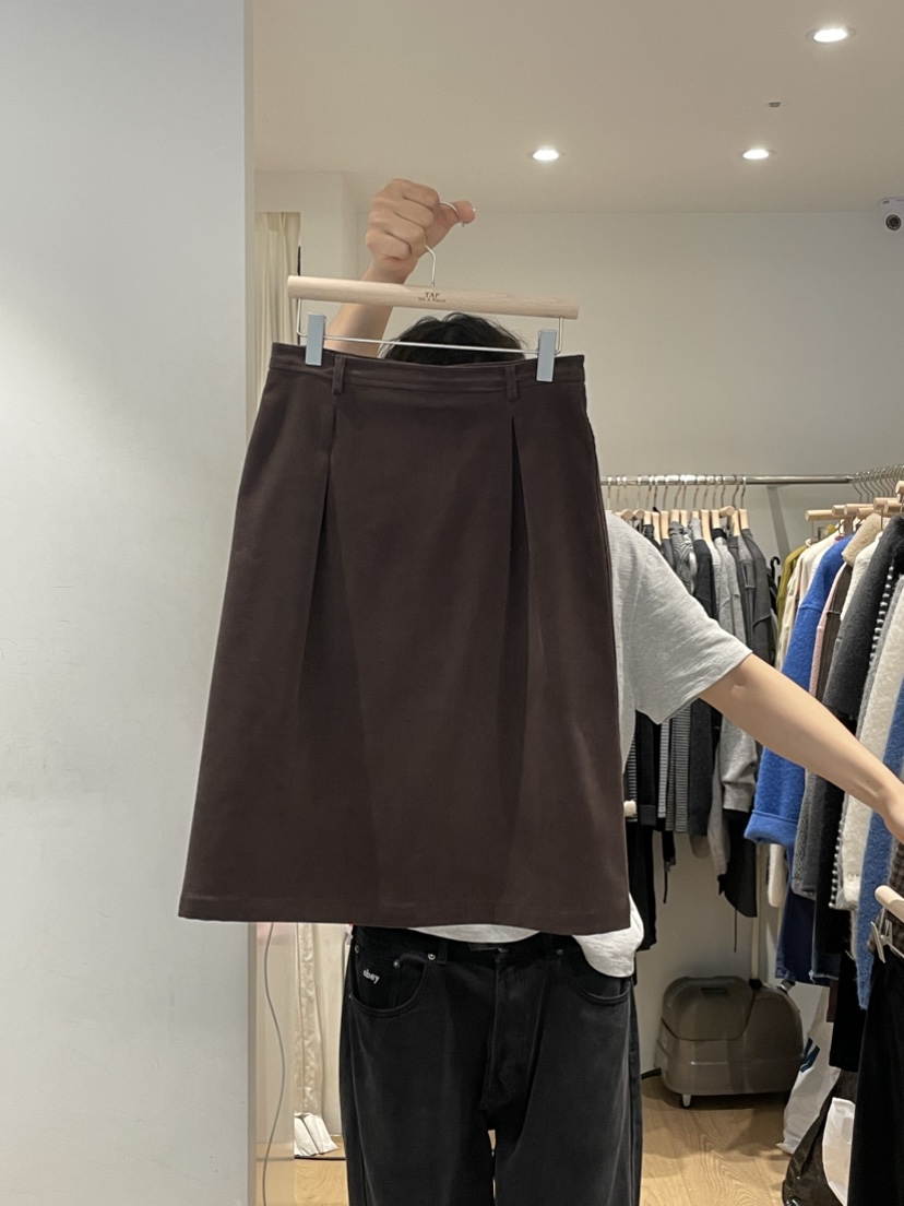 TAF韓國代購㊣女裝新款推薦休閑職業時尚人氣25秋冬半身裙中短裙TAF半身裙/中短裙圖色1