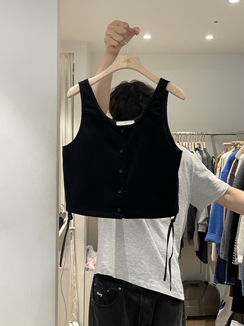 TAF東大門㊣直郵女裝新品25秋冬休閑人氣時尚職業熱賣推薦馬甲TAF馬甲圖色2