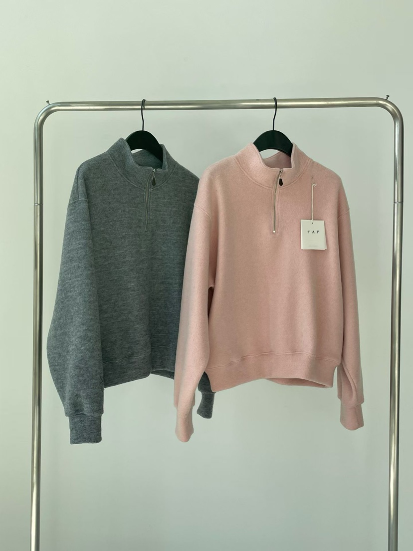 TAF東大門㊣實拍女士新品推薦職業時尚休閑人氣25秋冬衛衣拉鏈TAF衛衣