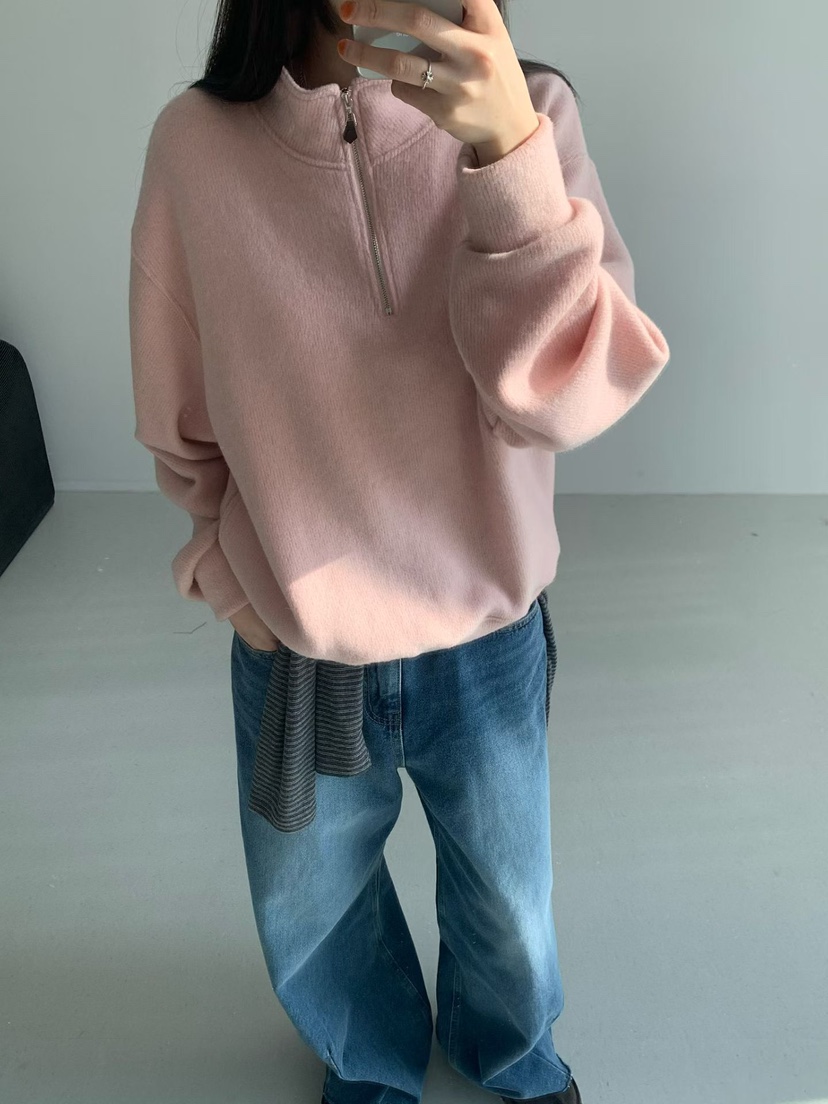 TAF東大門㊣實拍女士新品推薦職業時尚休閑人氣25秋冬衛衣拉鏈TAF衛衣