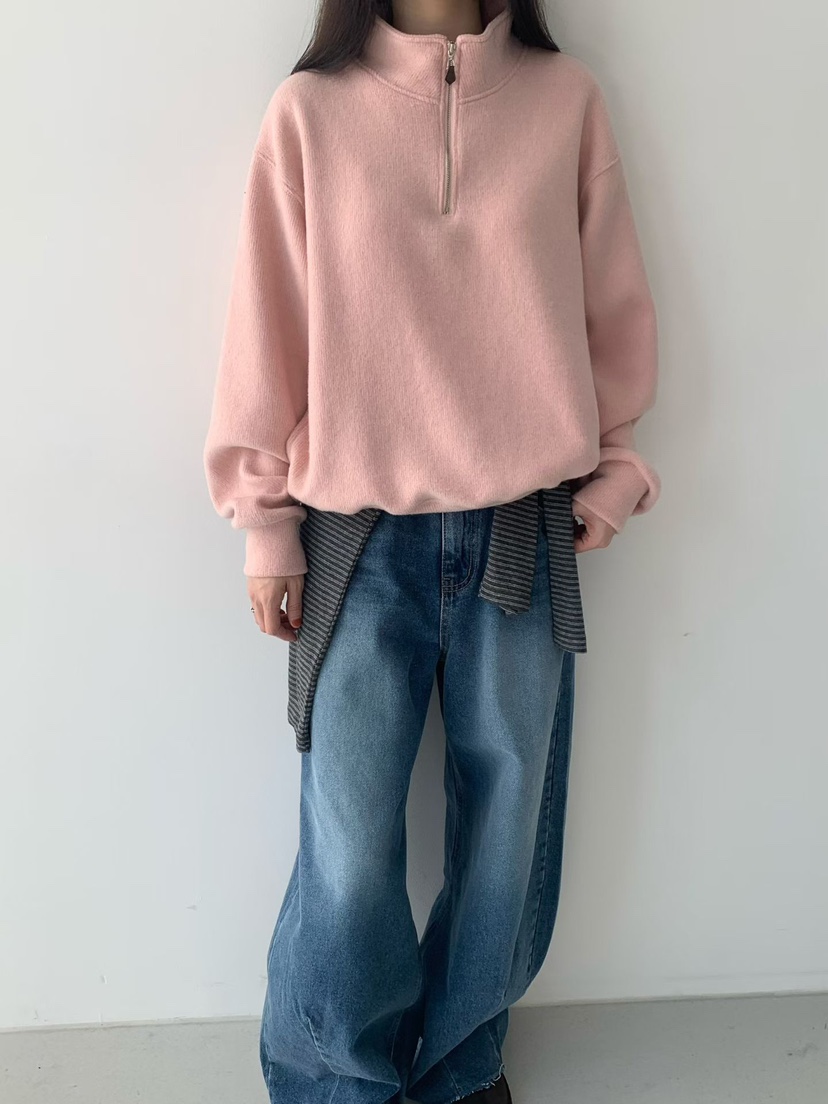 TAF東大門㊣實拍女士新品推薦職業時尚休閑人氣25秋冬衛衣拉鏈TAF衛衣