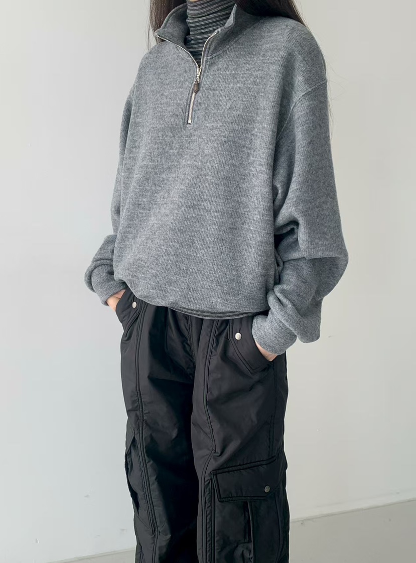 TAF東大門㊣實拍女士新品推薦職業時尚休閑人氣25秋冬衛衣拉鏈TAF衛衣