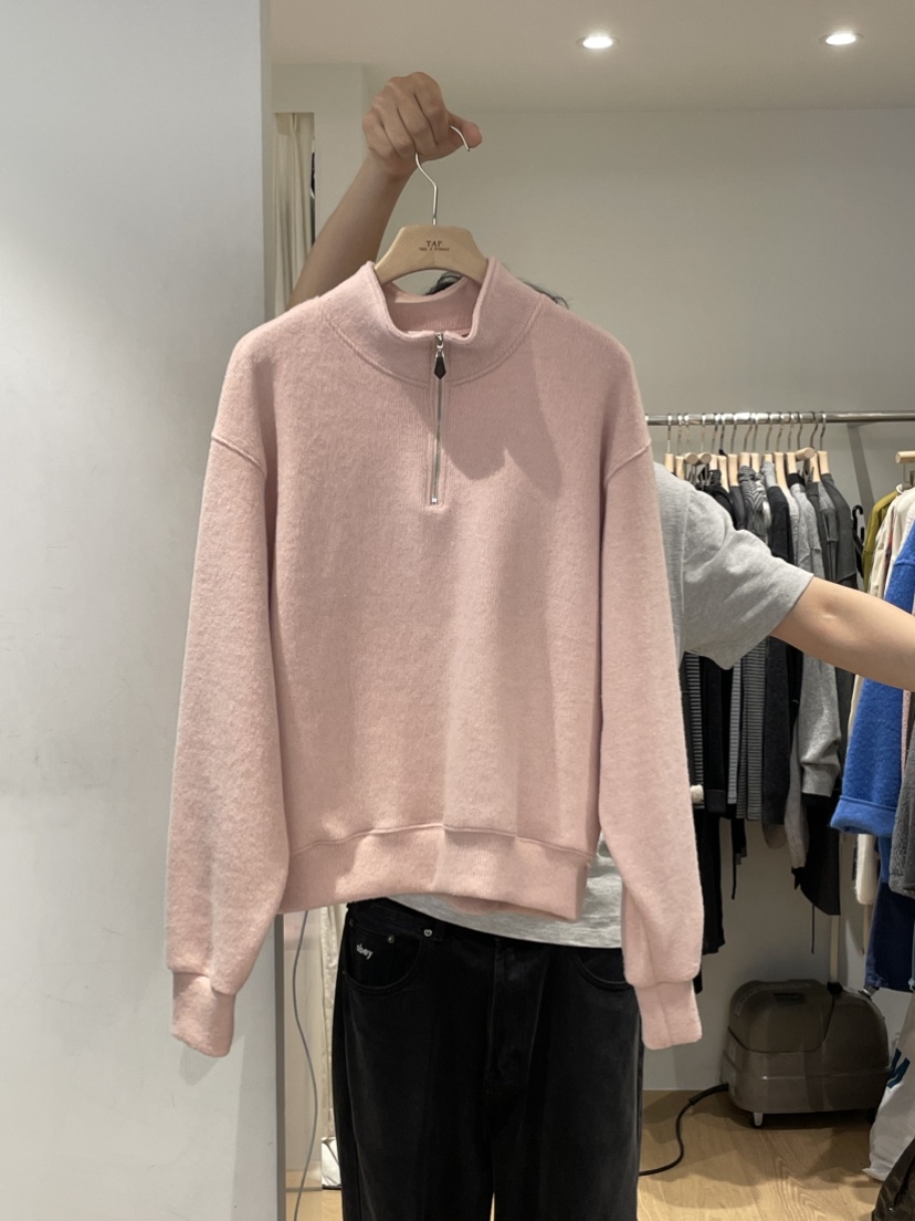 TAF東大門㊣實拍女士新品推薦職業時尚休閑人氣25秋冬衛衣拉鏈TAF衛衣圖色1