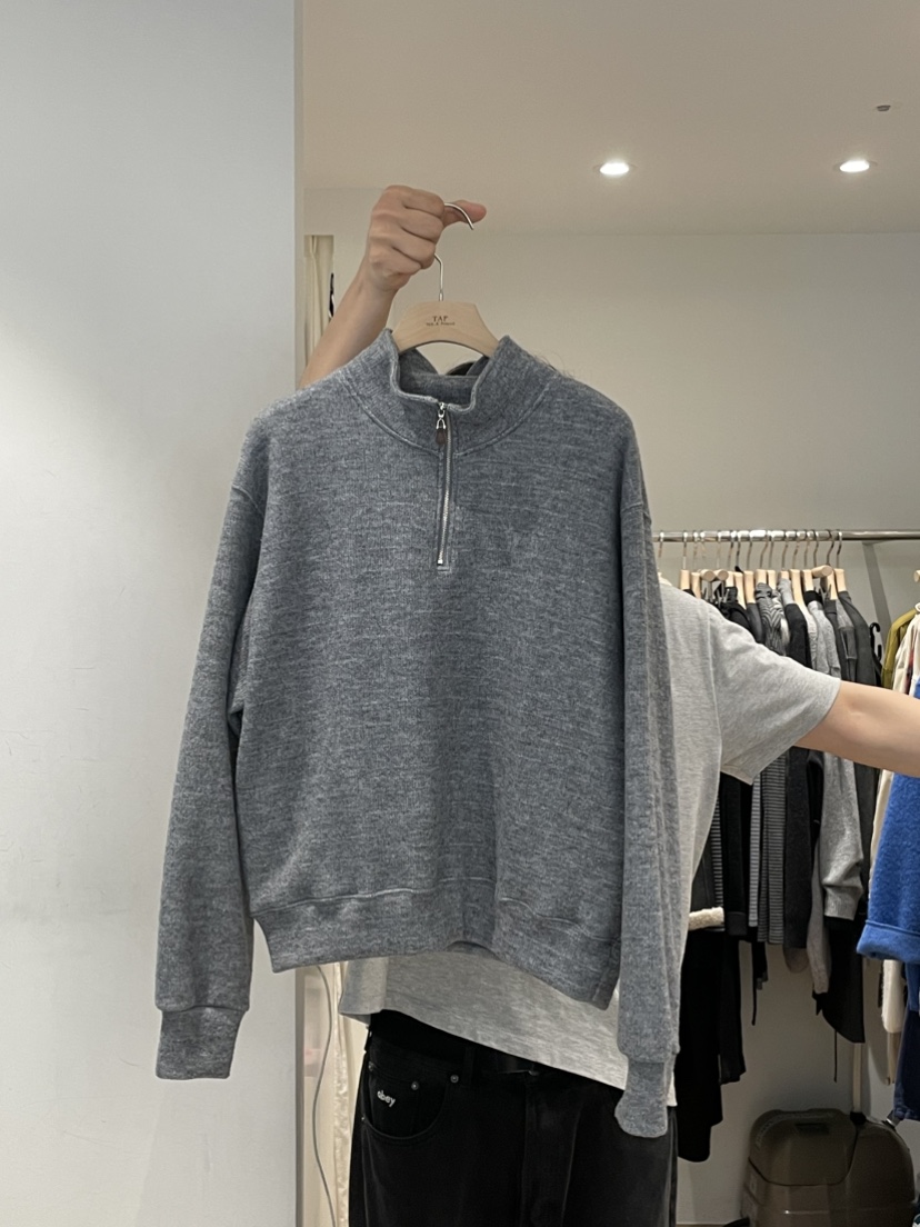 TAF東大門㊣實拍女士新品推薦職業時尚休閑人氣25秋冬衛衣拉鏈TAF衛衣圖色2