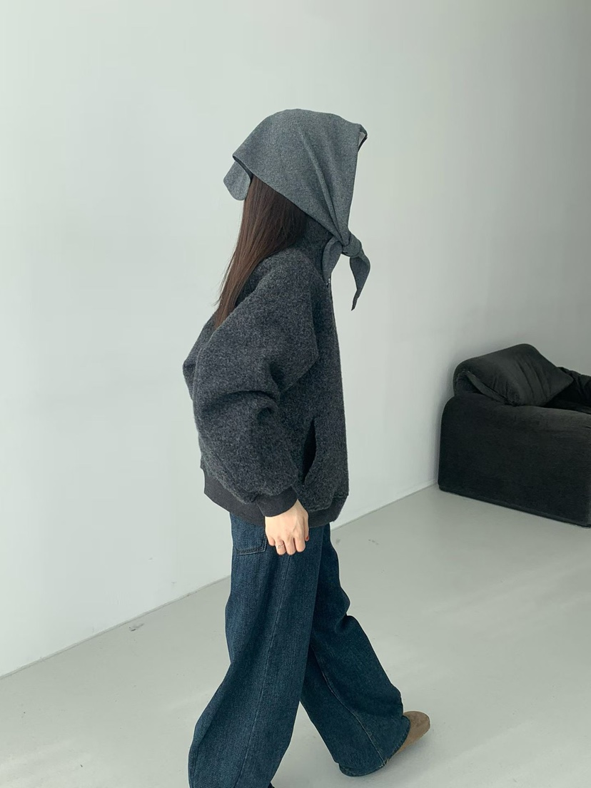 TAF韓國代購㊣女士新款熱賣人氣推薦時尚休閑職業25秋冬夾克拉鏈TAF夾克