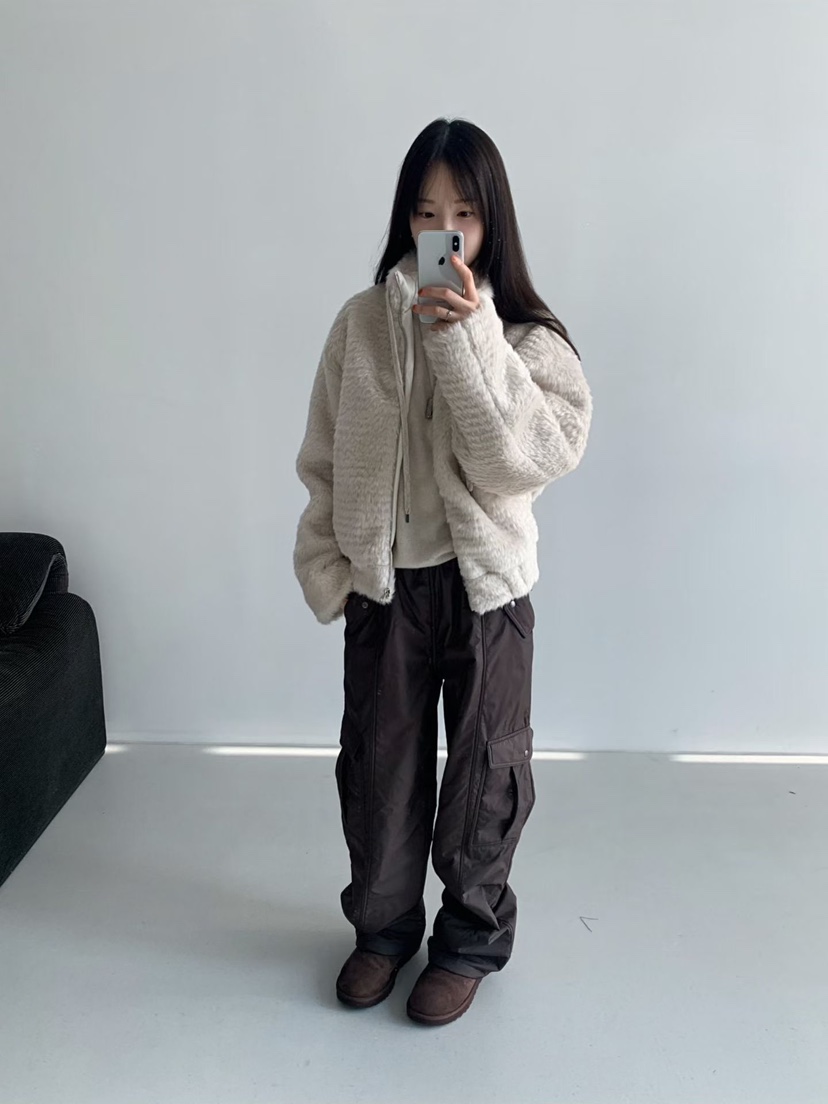 TAF韓國直郵㊣女士新品職業推薦25秋冬休閑熱賣時尚夾克拉鏈TAF夾克