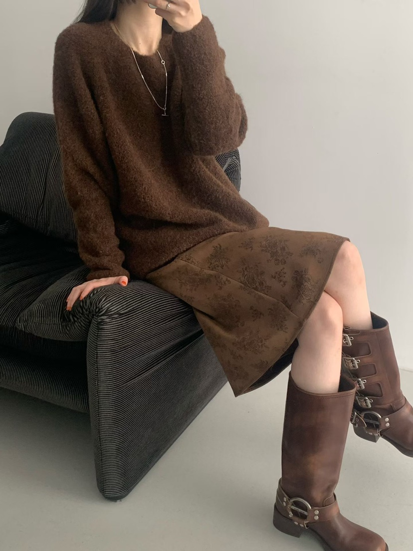 TAF東大門㊣實拍女士新款休閑25秋冬人氣時尚推薦半身裙中短裙TAF半身裙/中短裙